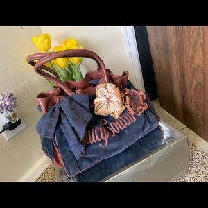 Juicy Couture Velour flower day dreamer tote